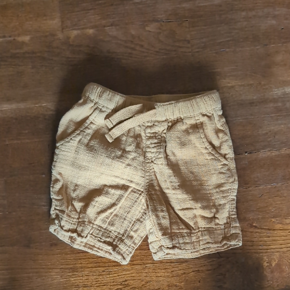 Tan Textured Shorts